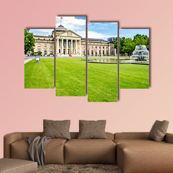 Wiesbaden, Germany, Casino Kurhaus of Wiesbaden multi panel canvas wall art