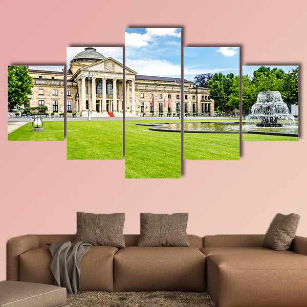 Wiesbaden, Germany, Casino Kurhaus of Wiesbaden multi panel canvas wall art