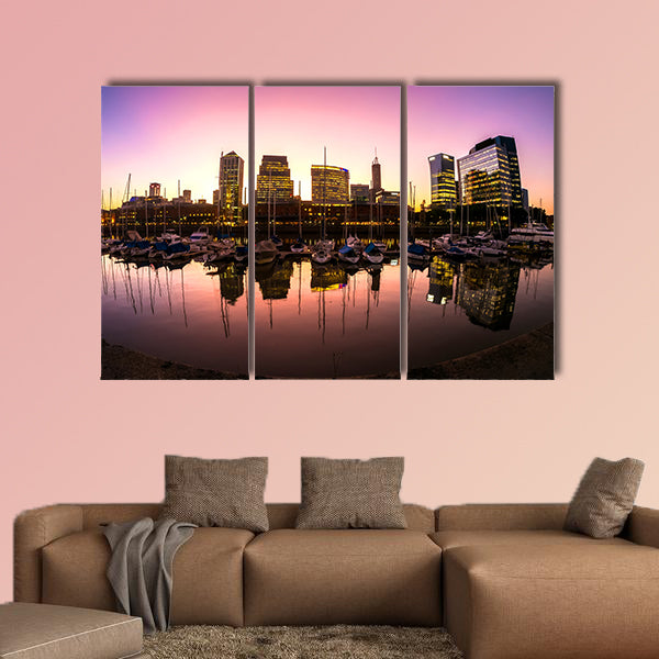 View of the famous neighborhood of Puerto Madero in Argentina wall art