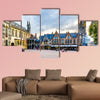 Background in the medieval city of Bruges, Belgium multi panel canvas wall art