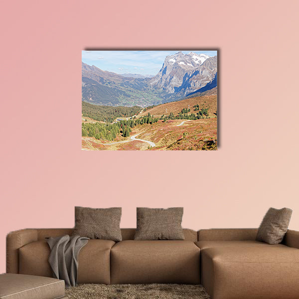 Views from Kleine Scheidegg train station towards Grindelwald wall art