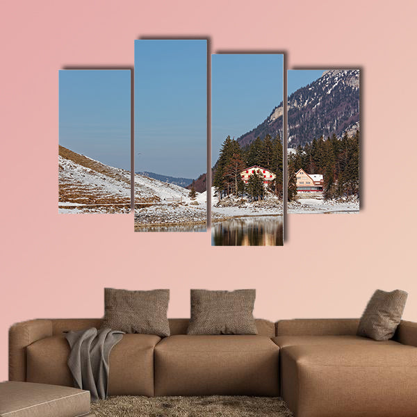 Seealpsee, Apenzell Alps, Apenzell, Switzerland canvas wall art
