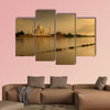 Taj Mahal in sunset scene multi panel canvas wall art