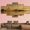 Taj Mahal in sunset scene multi panel canvas wall art