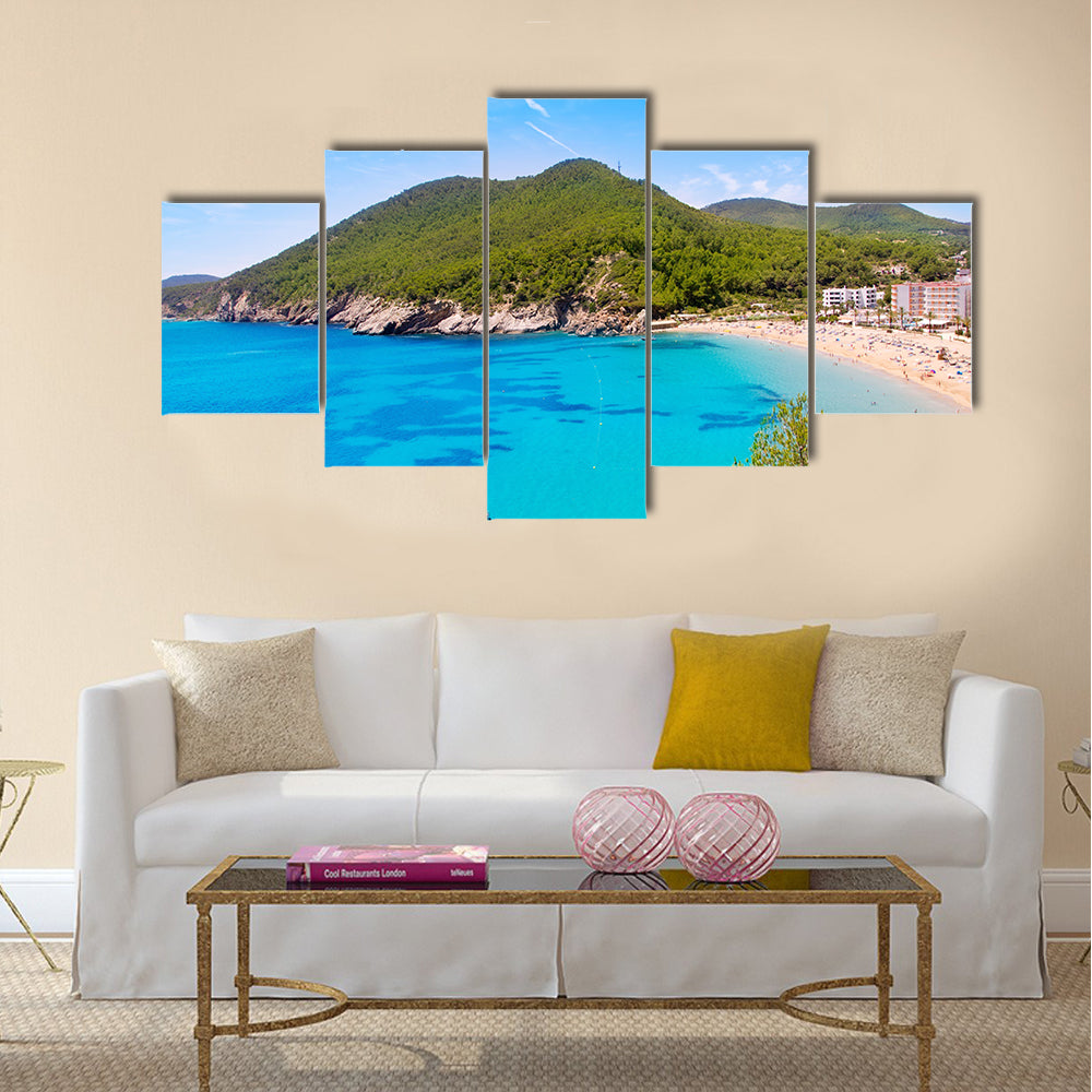 Ibiza cala de sant vicent caleta de san vicente turquoise Multi panel canvas wall art