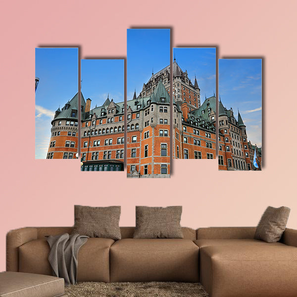 The Château Frontenac in Canada multi panel canvas wall art
