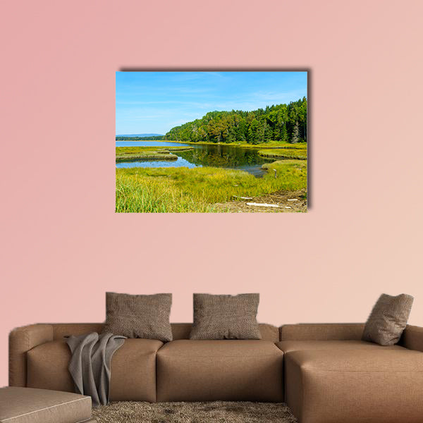 Landscape of forest and pools in the Penouille sector wall art