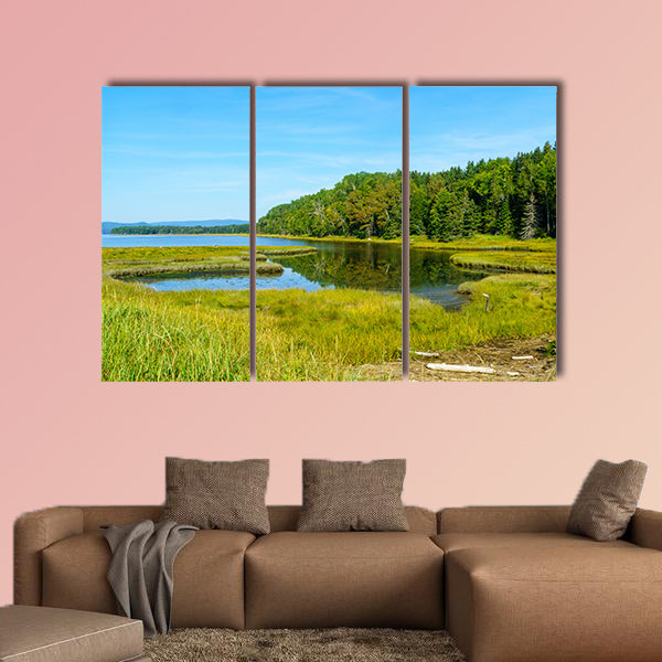 Landscape of forest and pools in the Penouille sector wall art