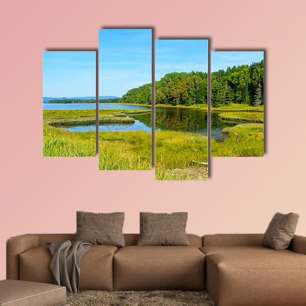 Landscape of forest and pools in the Penouille sector wall art