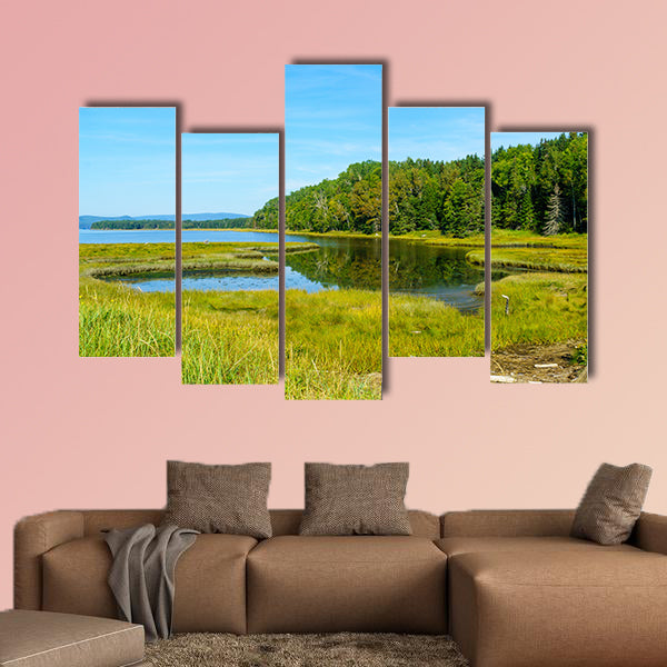 Landscape of forest and pools in the Penouille sector wall art