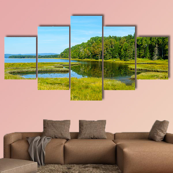 Landscape of forest and pools in the Penouille sector wall art