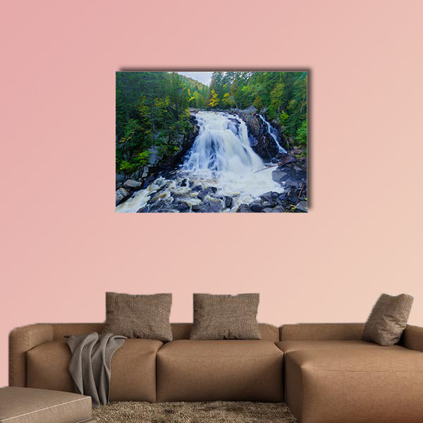 View of the Diable (Devil) waterfall, in Mont Tremblant National Park, Quebec, Canada