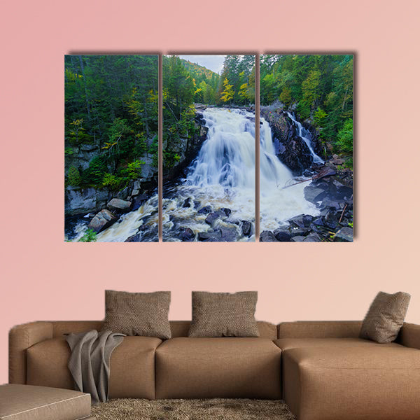 View of the Diable (Devil) waterfall, in Mont Tremblant National Park, Quebec, Canada