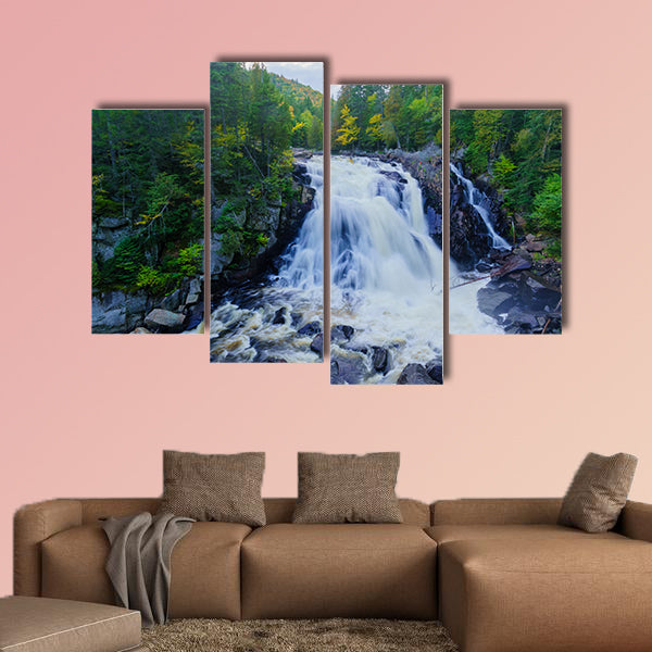 View of the Diable (Devil) waterfall, in Mont Tremblant National Park, Quebec, Canada