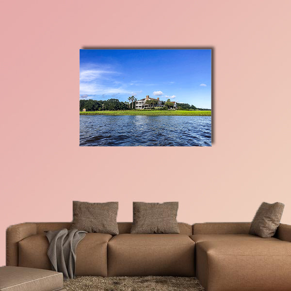 Beautiful summer day on Shem's Creek looking at Southern wall art