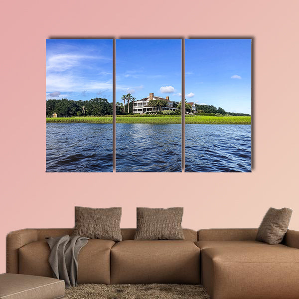Beautiful summer day on Shem's Creek looking at Southern wall art