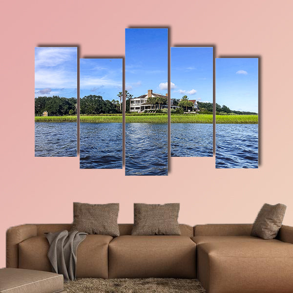 Beautiful summer day on Shem's Creek looking at Southern wall art