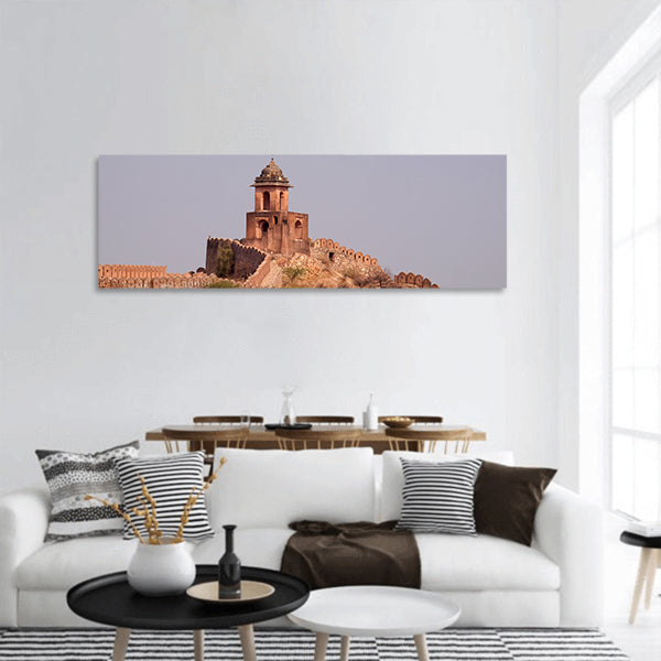 Jaigarh Fort near Jaipur in India in Rajasthan panoramic canvas wall art