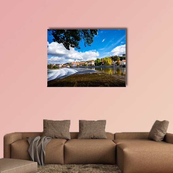 An image of the beautiful Landsberg am Lech, in autumn, at Bavaria wall art