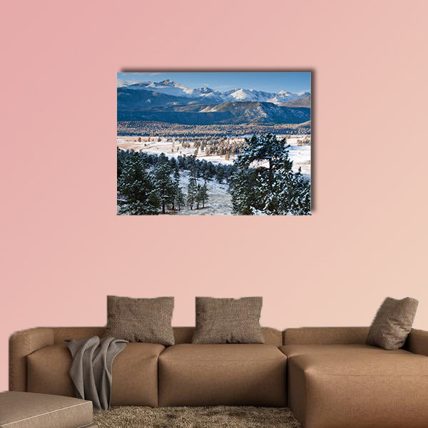 Sunrise over Rocky Mountain National Park, Colorado multi panel canvas wall art