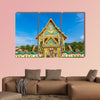 Buddhist temple Wat Kaew Manee Si Mahathat near Phuket in Thailand multi panel canvas wall art