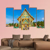 Buddhist temple Wat Kaew Manee Si Mahathat near Phuket in Thailand multi panel canvas wall art