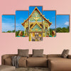 Buddhist temple Wat Kaew Manee Si Mahathat near Phuket in Thailand multi panel canvas wall art