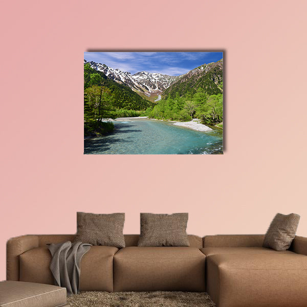 kamikochi / Japan in the summer multi panel canvas wall art