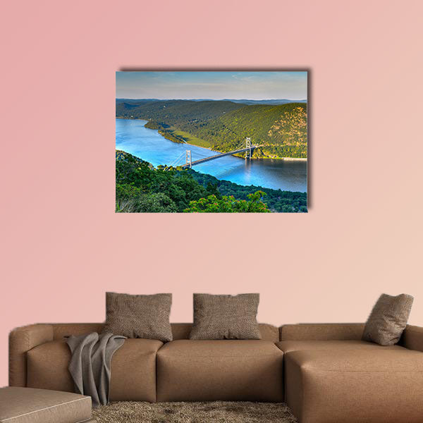 The Bear Mountain Bridge, ceremonially named the Purple Heart multi panel canvas wall art