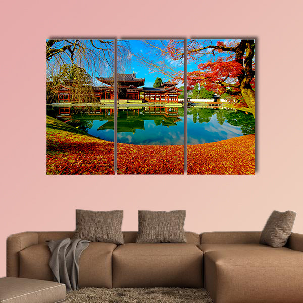 Byodo-in Temple, Kyoto, Buddhist temple multi panel canvas wall