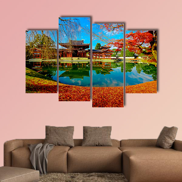 Byodo-in Temple, Kyoto, Buddhist temple multi panel canvas wall