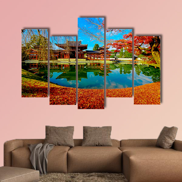 Byodo-in Temple, Kyoto, Buddhist temple multi panel canvas wall