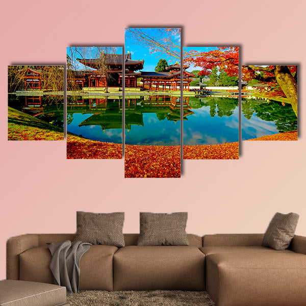 Byodo-in Temple, Kyoto, Buddhist temple multi panel canvas wall