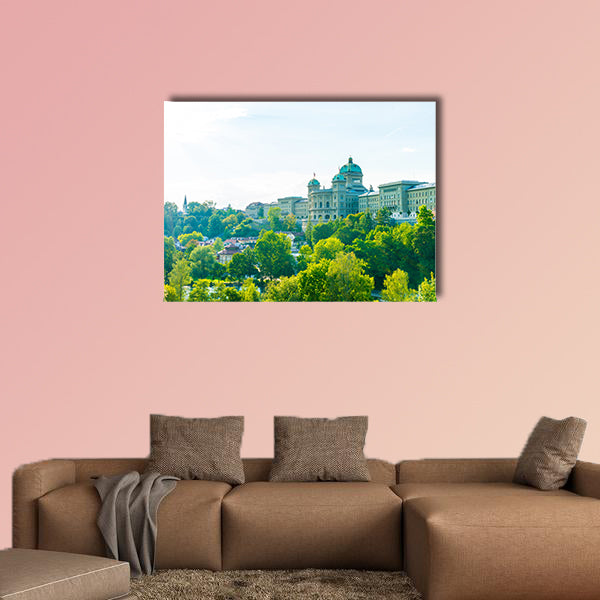 Beautiful Architecture at Bern, capital city of Switzerland canvas wall art