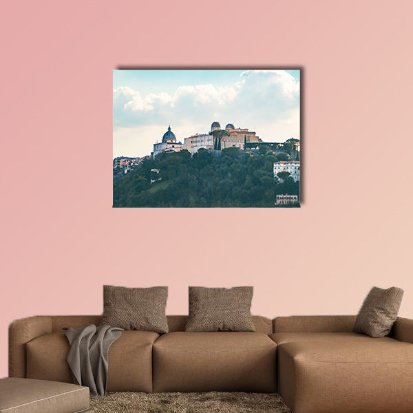The Albano Lake, famous for being the Pope's summer canvas wall art