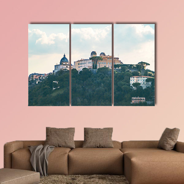 The Albano Lake, famous for being the Pope's summer canvas wall art