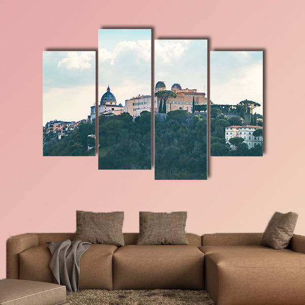 The Albano Lake, famous for being the Pope's summer canvas wall art
