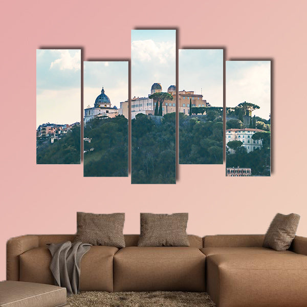 The Albano Lake, famous for being the Pope's summer canvas wall art