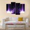 night dancing fountain in the town of Vinnitsa  multi panel canvas wall art