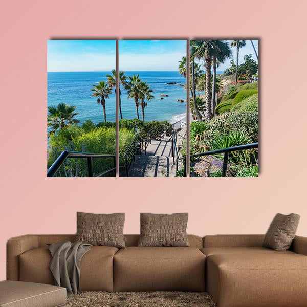 Beautiful scenery around Laguna Beach, California Multi panel canvas wall art