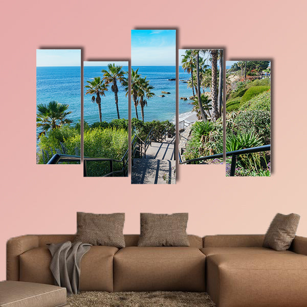 Beautiful scenery around Laguna Beach, California Multi panel canvas wall art