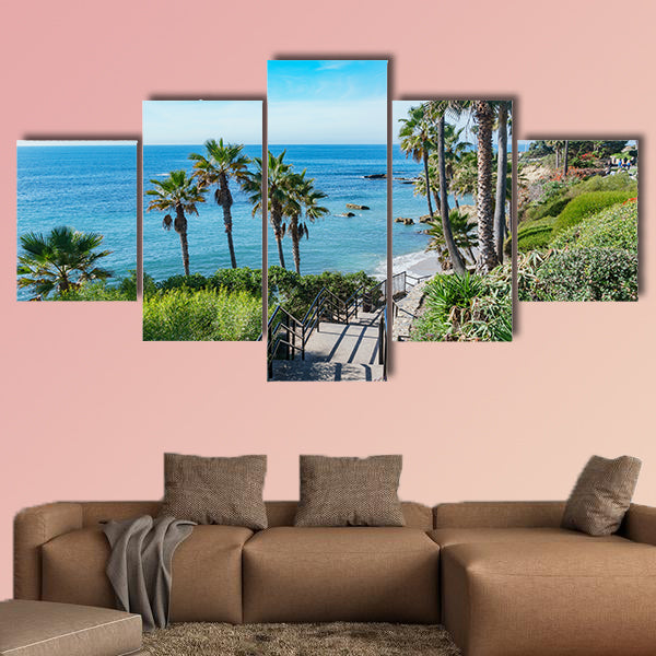 Beautiful scenery around Laguna Beach, California Multi panel canvas wall art