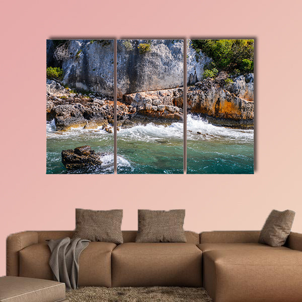 Remains of the ancient Lycian city on the Kekova island, wall art