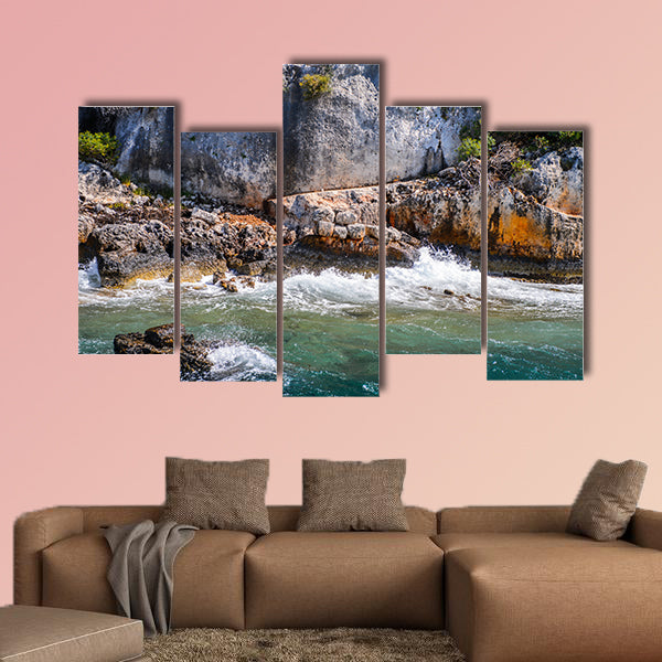 Remains of the ancient Lycian city on the Kekova island, wall art