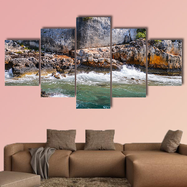 Remains of the ancient Lycian city on the Kekova island, wall art