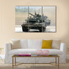 The main Russian tank T-90 Multi Panel Canvas Wall Art