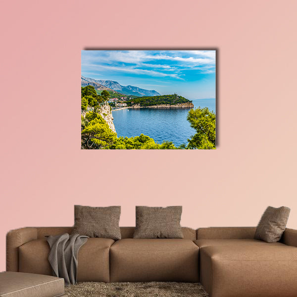 Croatia, Dubrovnik, the panoramic view of the old town multi panel canvas wall art