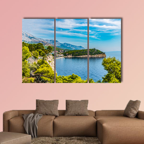 Croatia, Dubrovnik, the panoramic view of the old town multi panel canvas wall art