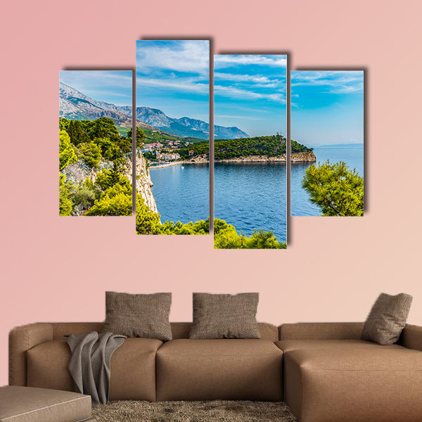 Croatia, Dubrovnik, the panoramic view of the old town multi panel canvas wall art