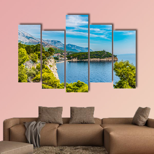 Croatia, Dubrovnik, the panoramic view of the old town multi panel canvas wall art